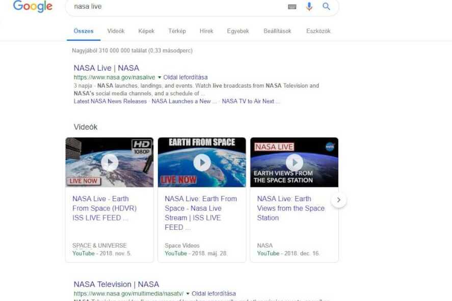 Már élő közvetítésekkel is találkozhatunk a Google keresőjében