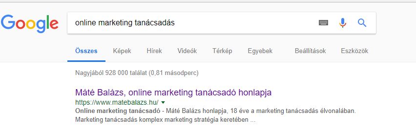 Online marketing tanácsadás