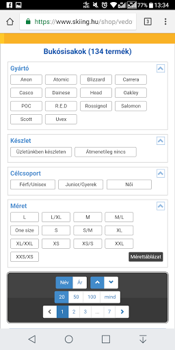 Webáruház használhatósági feltételek