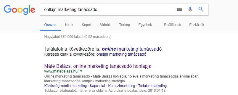 Online marketing tanácsadó SEO