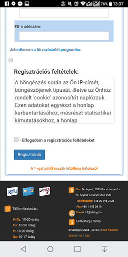 Webáruház felhasználási feltételek