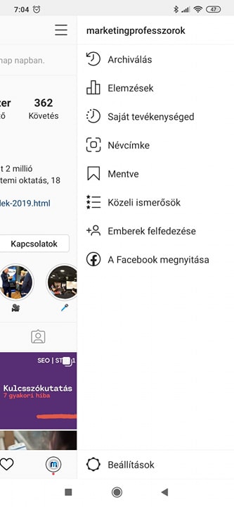 Instagram marketing tippek: Üzleti profil létrehozása